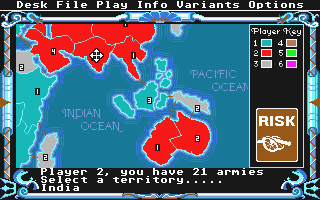 Risk atari screenshot