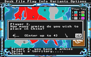 Risk atari screenshot