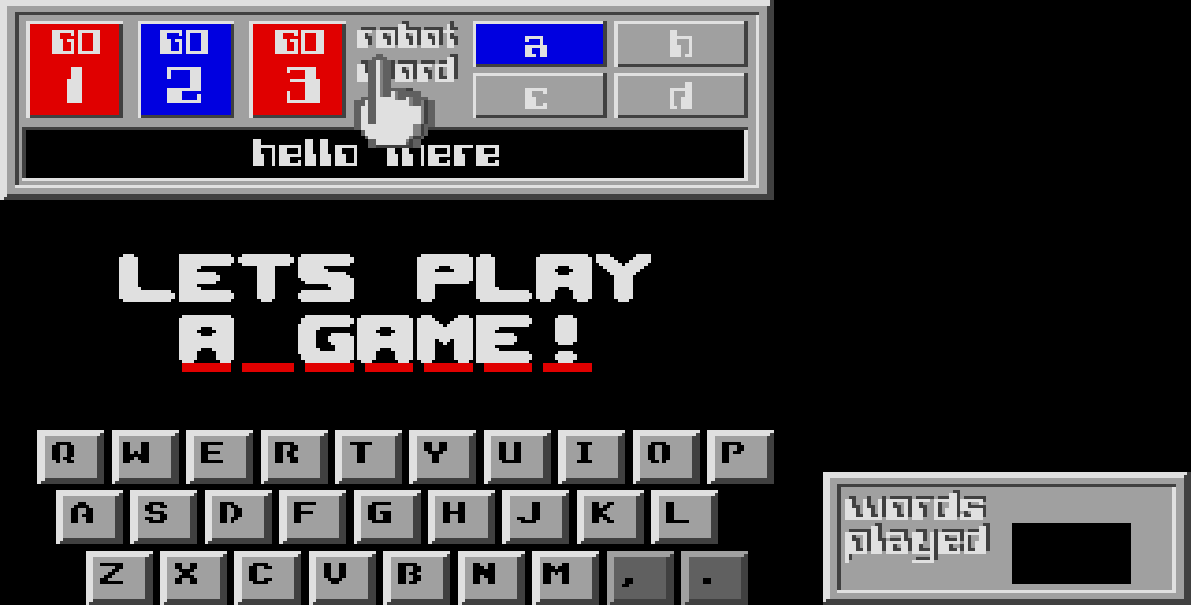 Robot Words atari screenshot