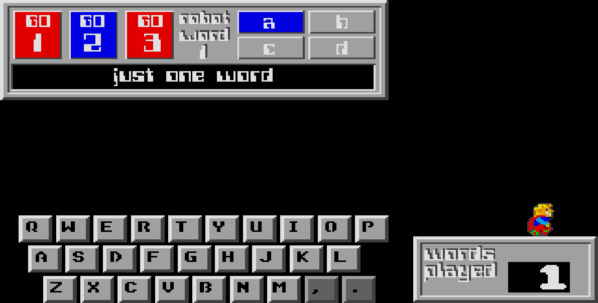 Robot Words atari screenshot
