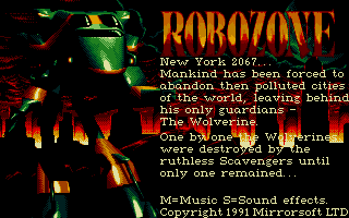 Robozone atari screenshot