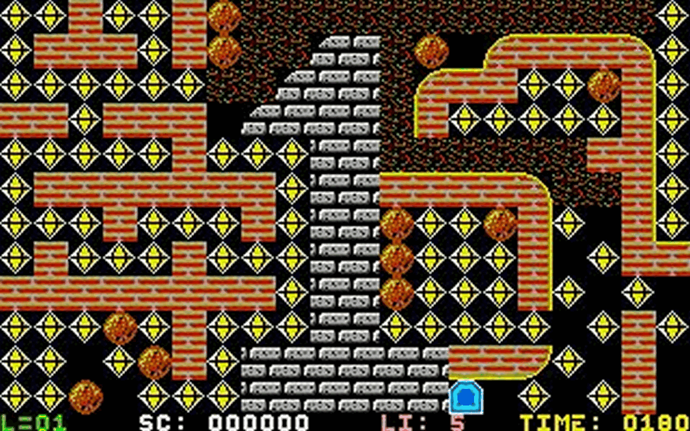 Rockfall atari screenshot