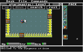 Rogue II - Return to the Dungeon atari screenshot