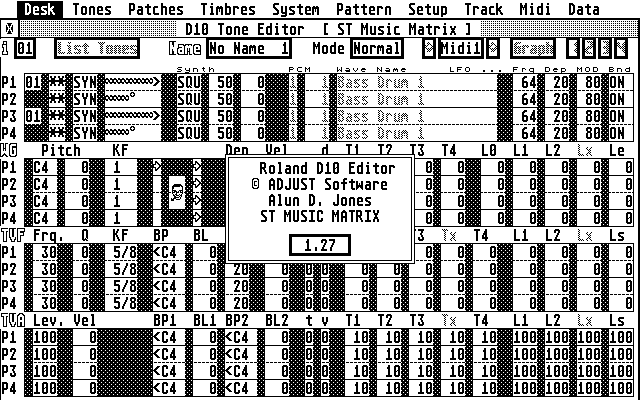 Roland D10 Editor — screenshot 1