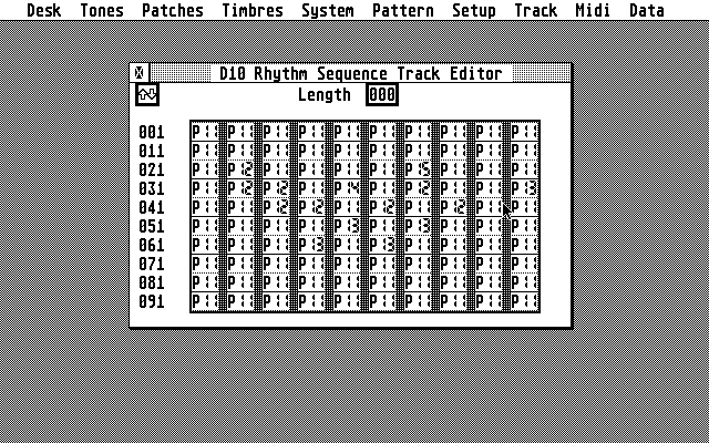 Roland D10 Editor atari screenshot