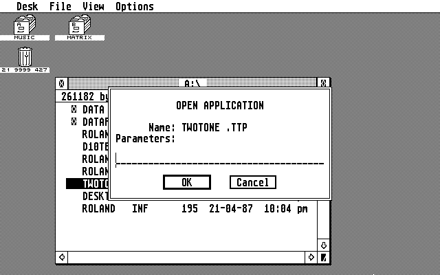 Roland D10 Editor atari screenshot