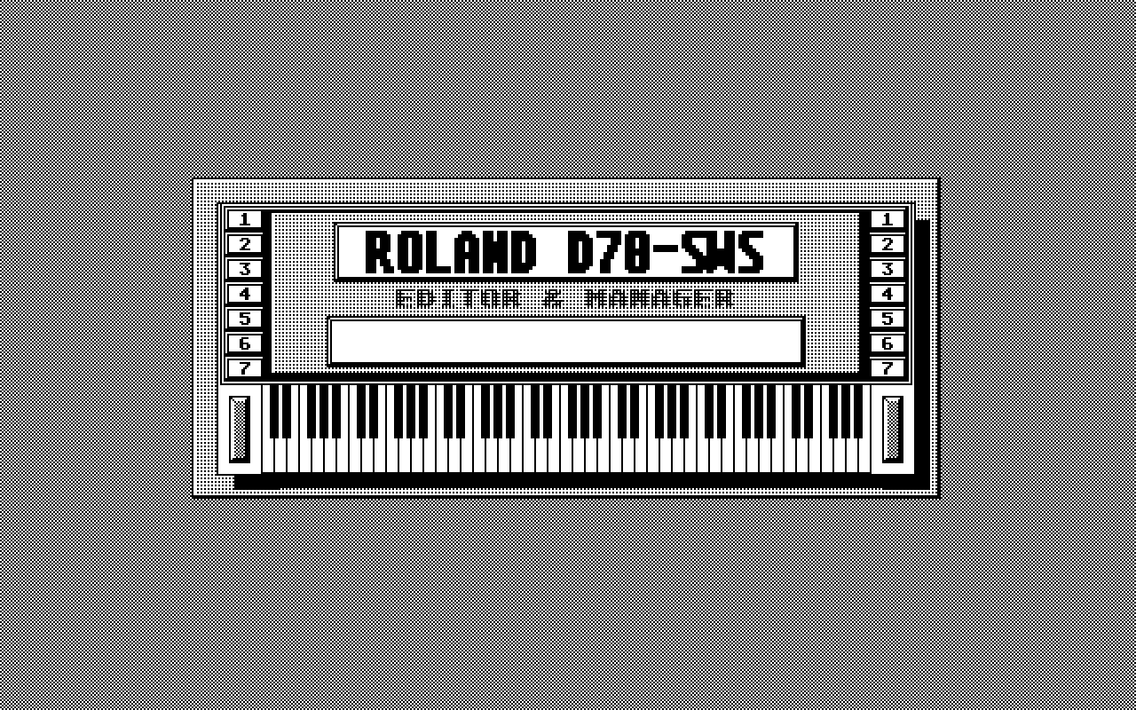 Roland D70 Editor & Manager