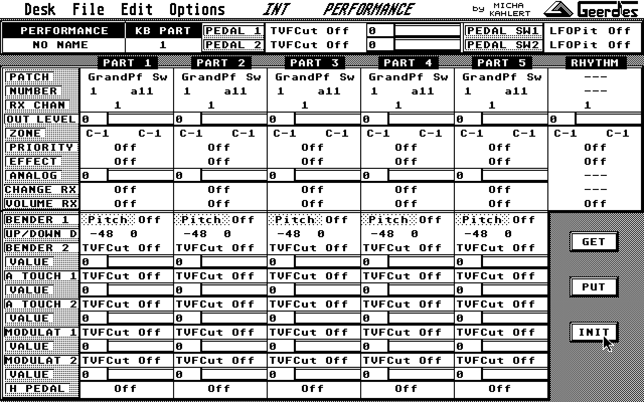 Roland D70 Editor & Manager atari screenshot