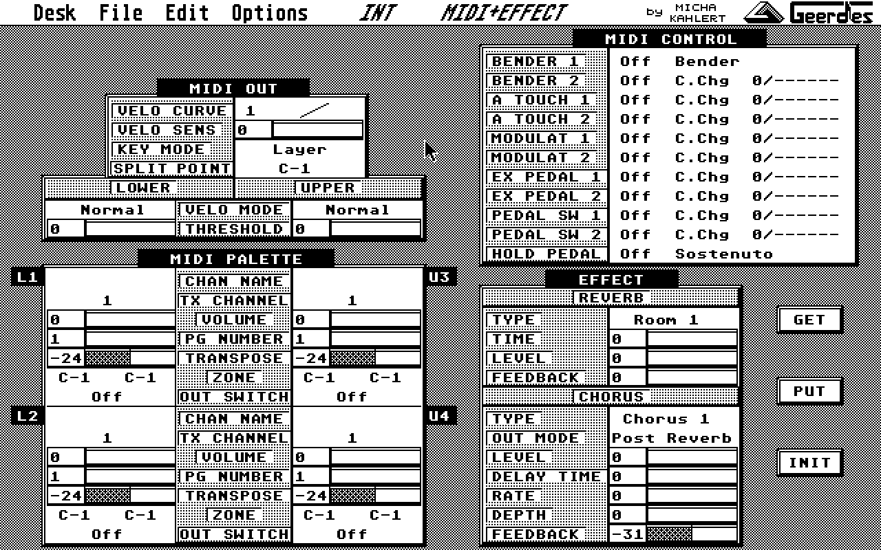 Roland D70 Editor & Manager atari screenshot