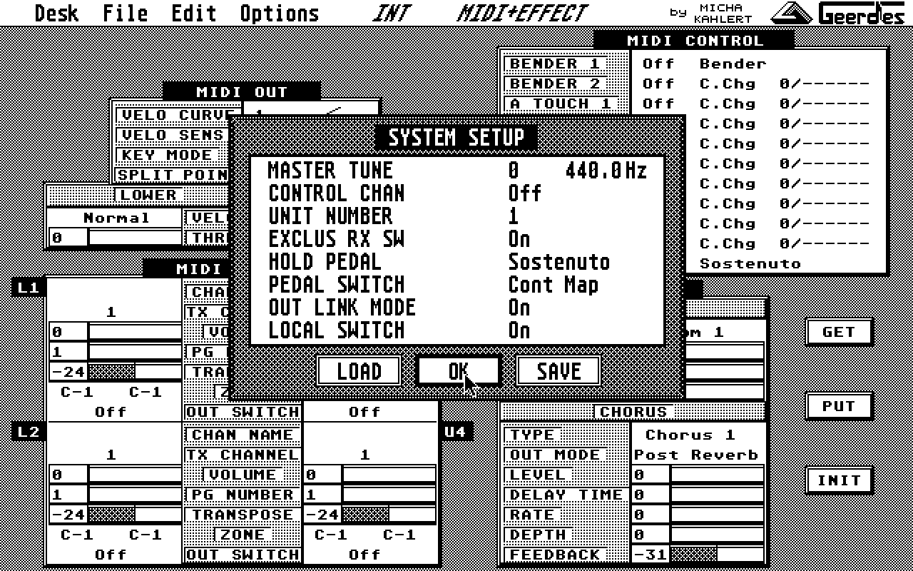 Roland D70 Editor & Manager atari screenshot