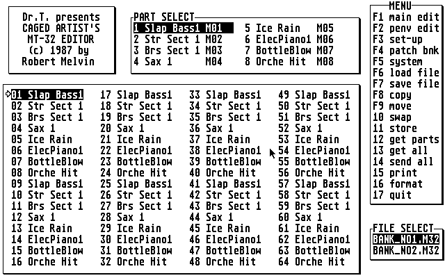 Roland MT32 Editor — screenshot 1