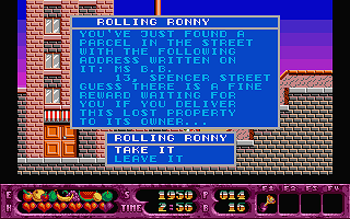 Rolling Ronny atari screenshot
