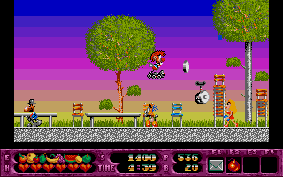 Rolling Ronny atari screenshot