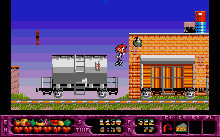 Rolling Ronny atari screenshot