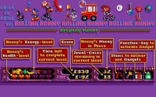 Rolling Ronny atari screenshot
