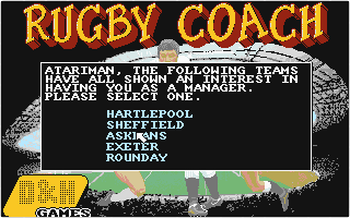 Rugby Coach atari screenshot