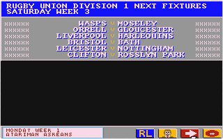 Rugby Coach atari screenshot