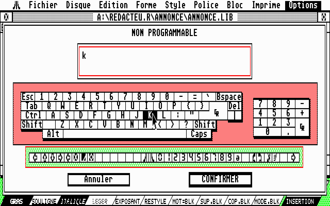 Rédacteur (Le) atari screenshot
