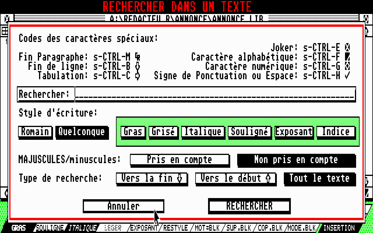 Rédacteur (Le) atari screenshot