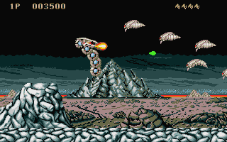 Saint Dragon atari screenshot