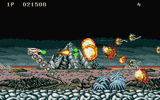 Saint Dragon atari screenshot