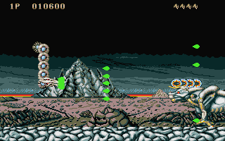 Saint Dragon atari screenshot