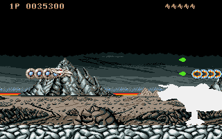 Saint Dragon atari screenshot