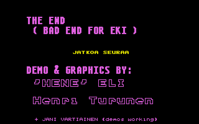 Salainen Agentti Eki 000 Ja Ruskea Persesilmä atari screenshot