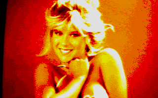 Samantha Slideshow atari screenshot