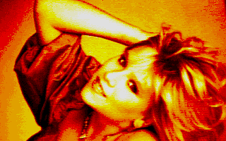 Samantha Slideshow atari screenshot