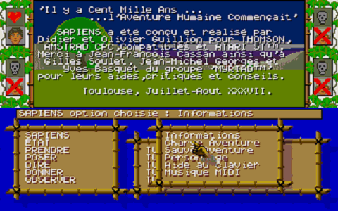 Sapiens atari screenshot