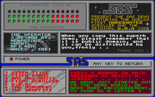 Sas Demo (The) atari screenshot