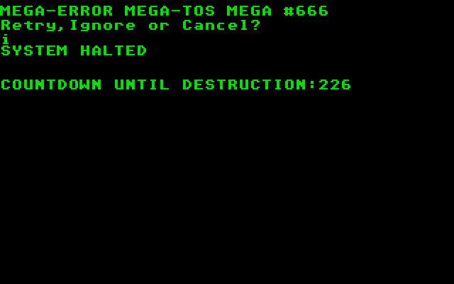Satan Megademo (The) atari screenshot