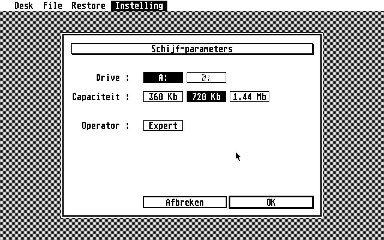 SBBackup atari screenshot