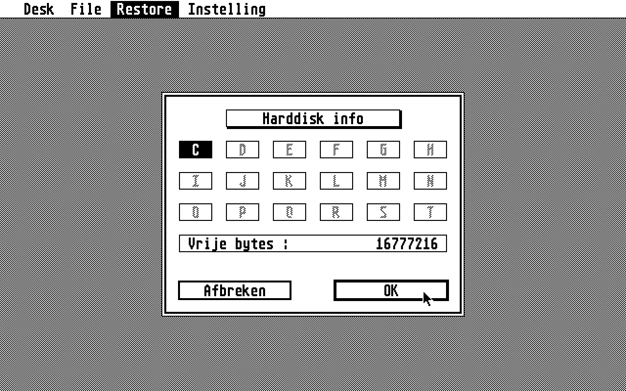 SBBackup atari screenshot