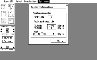 Scan-It für 32 und 256 Graufstufe Scanner Interface atari screenshot
