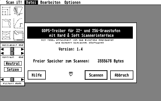 Scan-It für 32 und 256 Graufstufe Scanner Interface atari screenshot