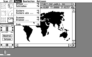 Scan-It für 32 und 256 Graufstufe Scanner Interface atari screenshot