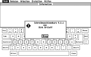 Schreibmaschinenkurs atari screenshot
