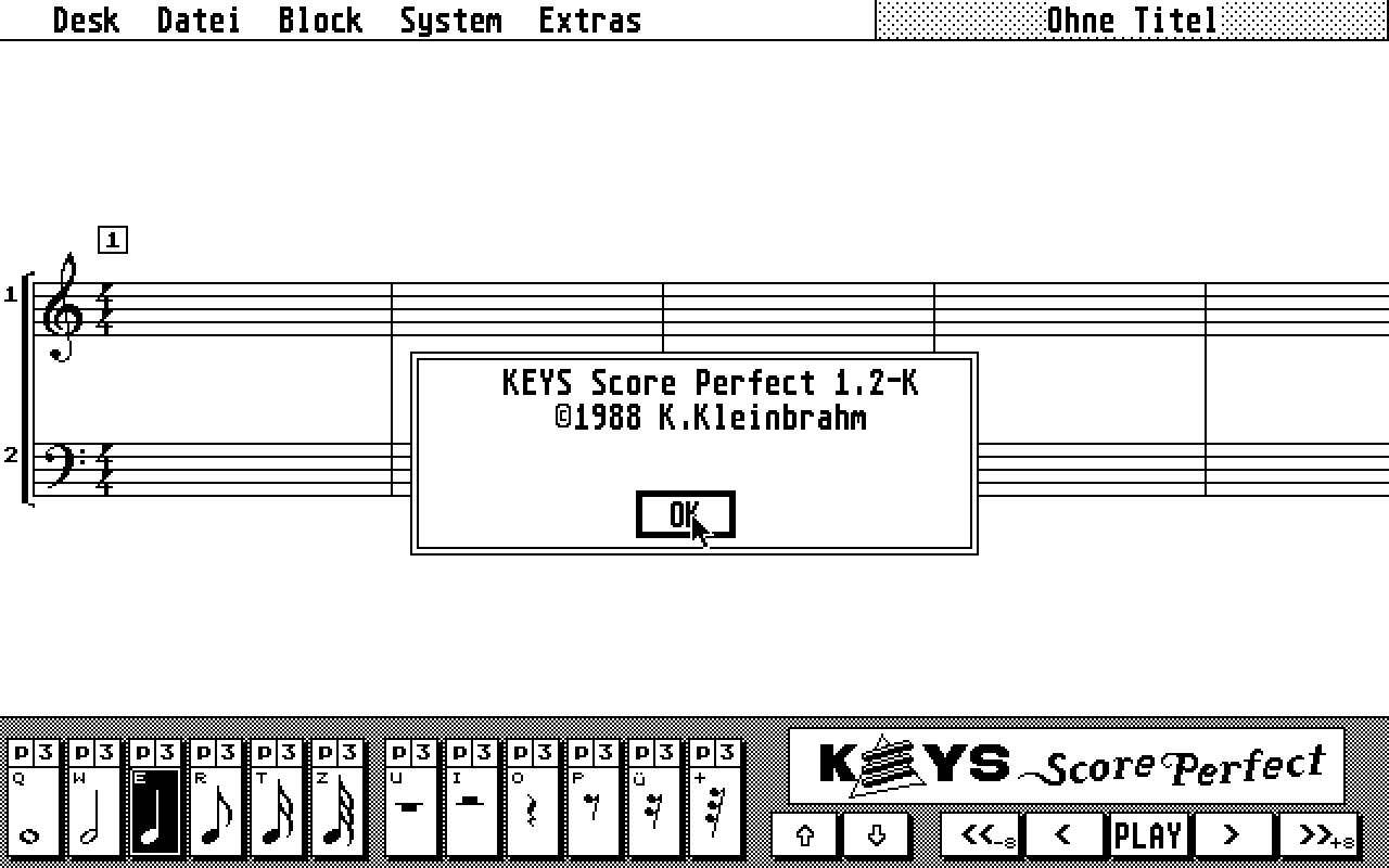 Score Perfect atari screenshot