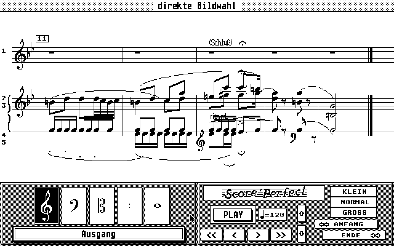 Score Perfect Professional atari screenshot