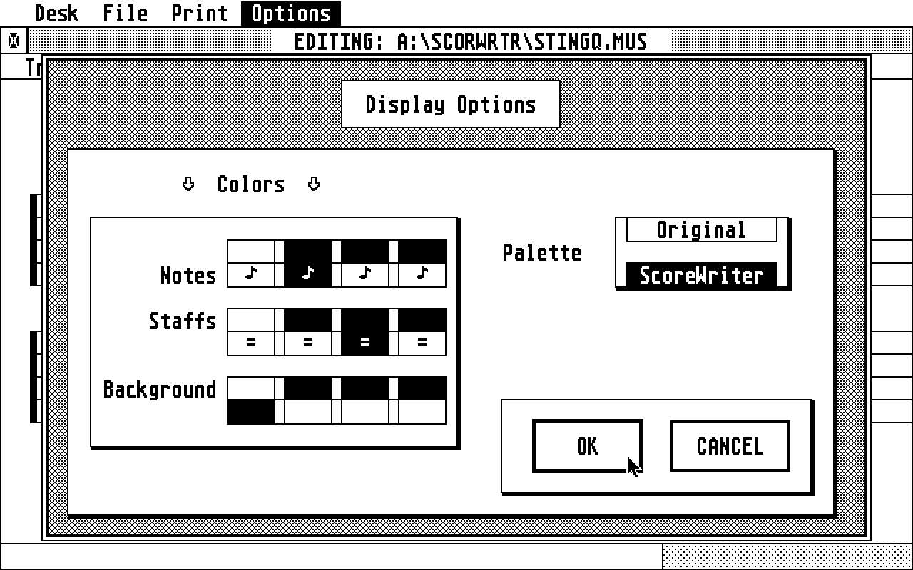 Score Writer atari screenshot