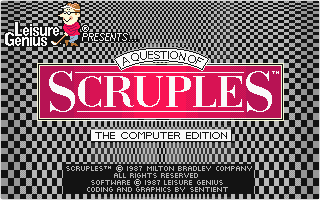 Scruples - A Question of atari screenshot