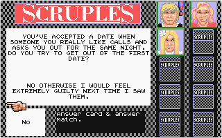 Scruples - A Question of atari screenshot