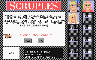 Scruples - A Question of atari screenshot