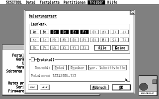 SCSI Tool atari screenshot