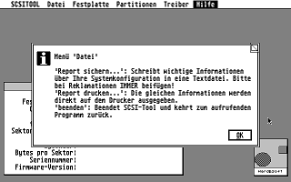 SCSI Tool atari screenshot