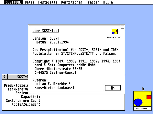 SCSI Tool atari screenshot