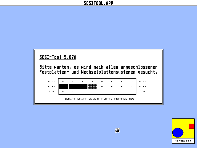 SCSI Tool atari screenshot