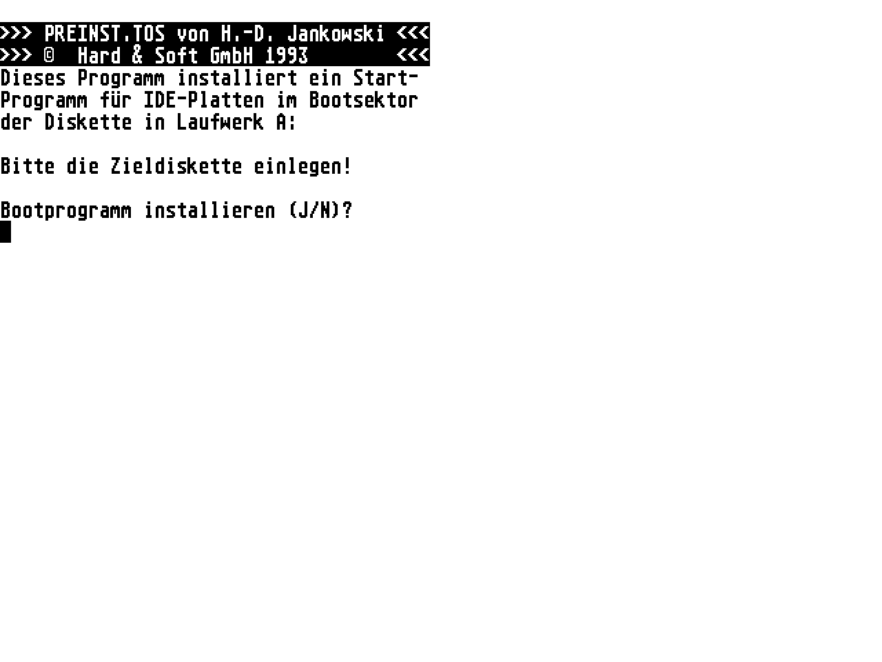 SCSI Tool atari screenshot